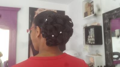 coiffure mariée cheveux afro vickybeauté