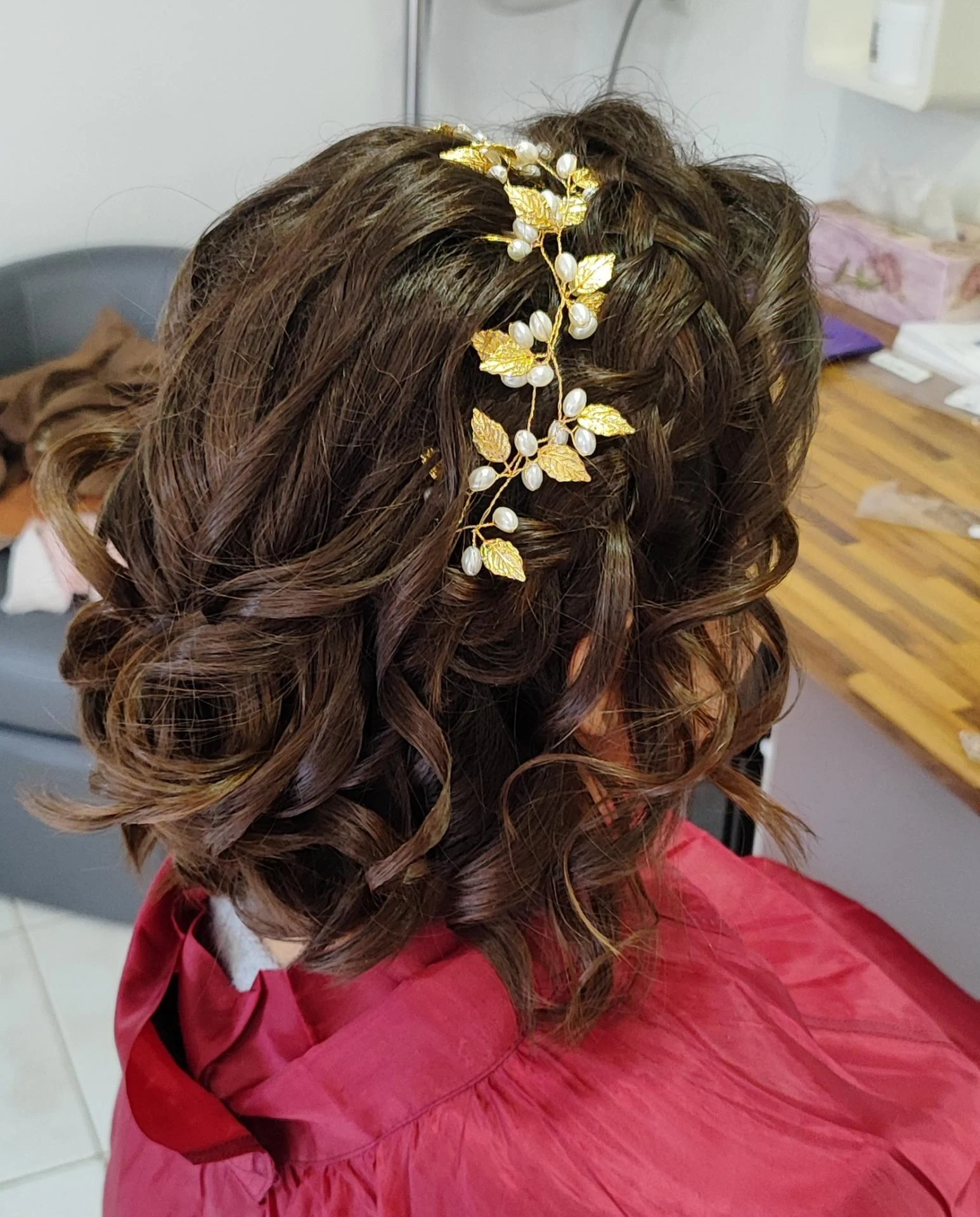 Coiffure mariée bouclée